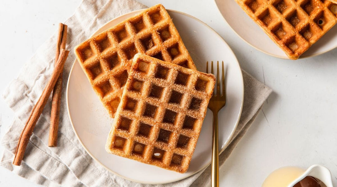 Snickerdoodle Protein Waffles