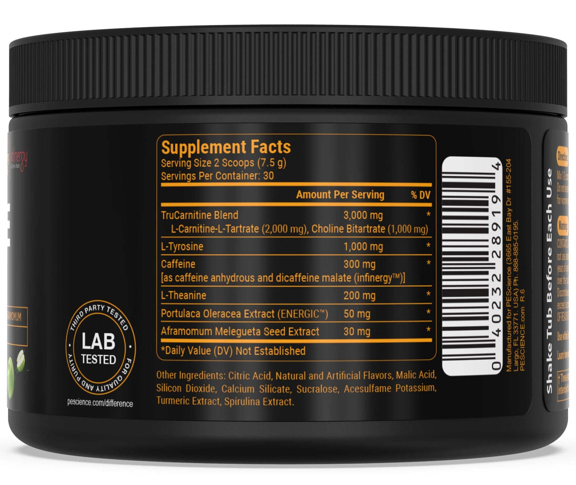 PEScience Alphamine Thermogenic Powder