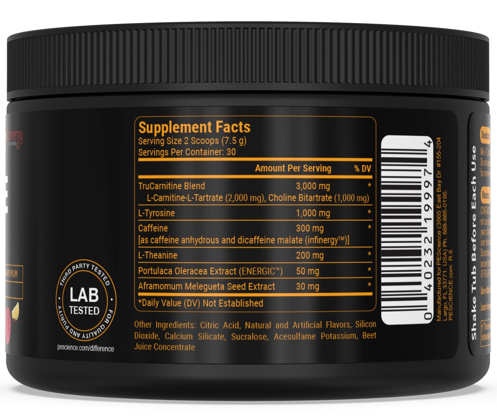 PEScience Alphamine Thermogenic Powder