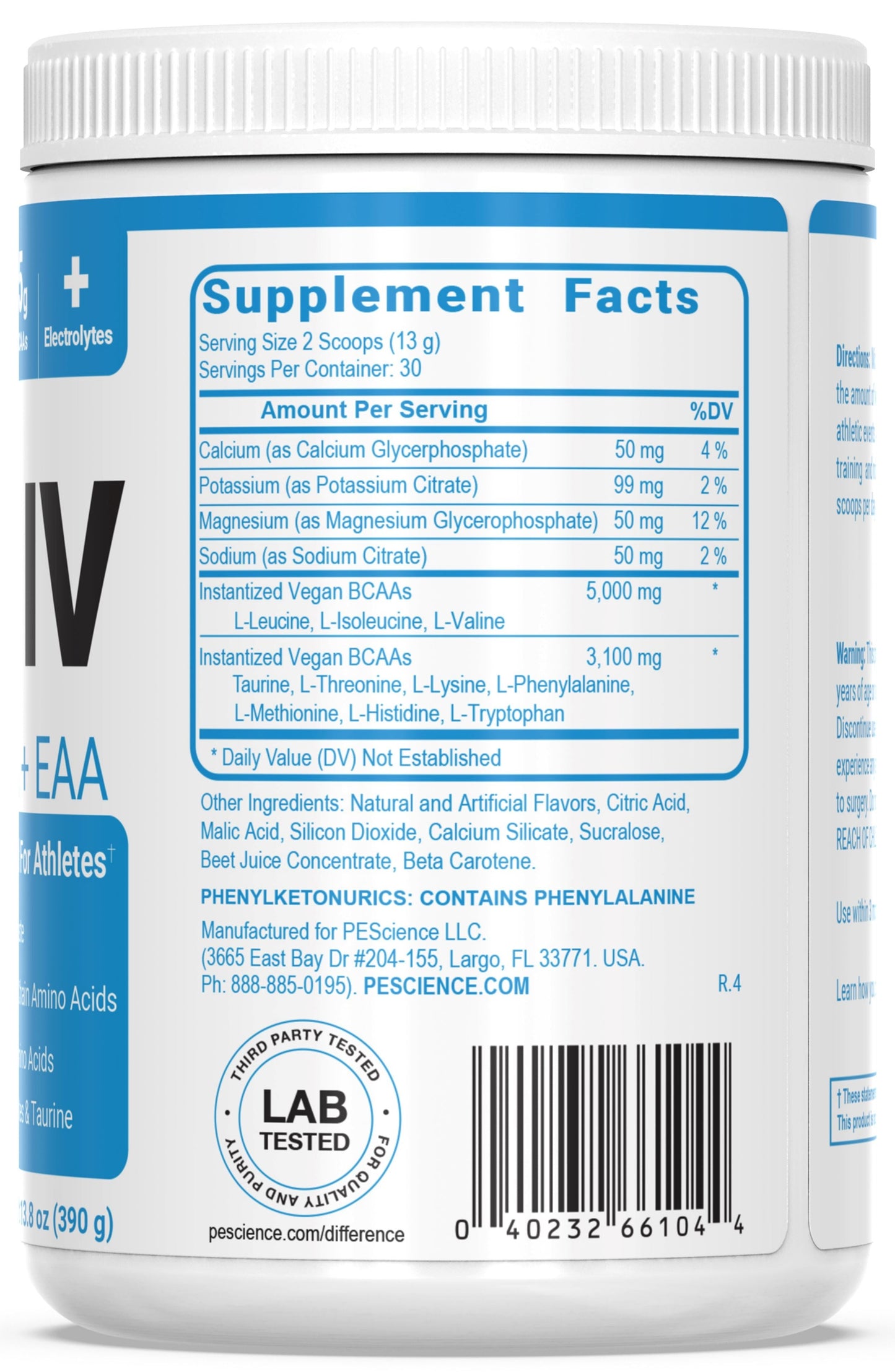 PEScience Amino IV BCAAs + EAAs