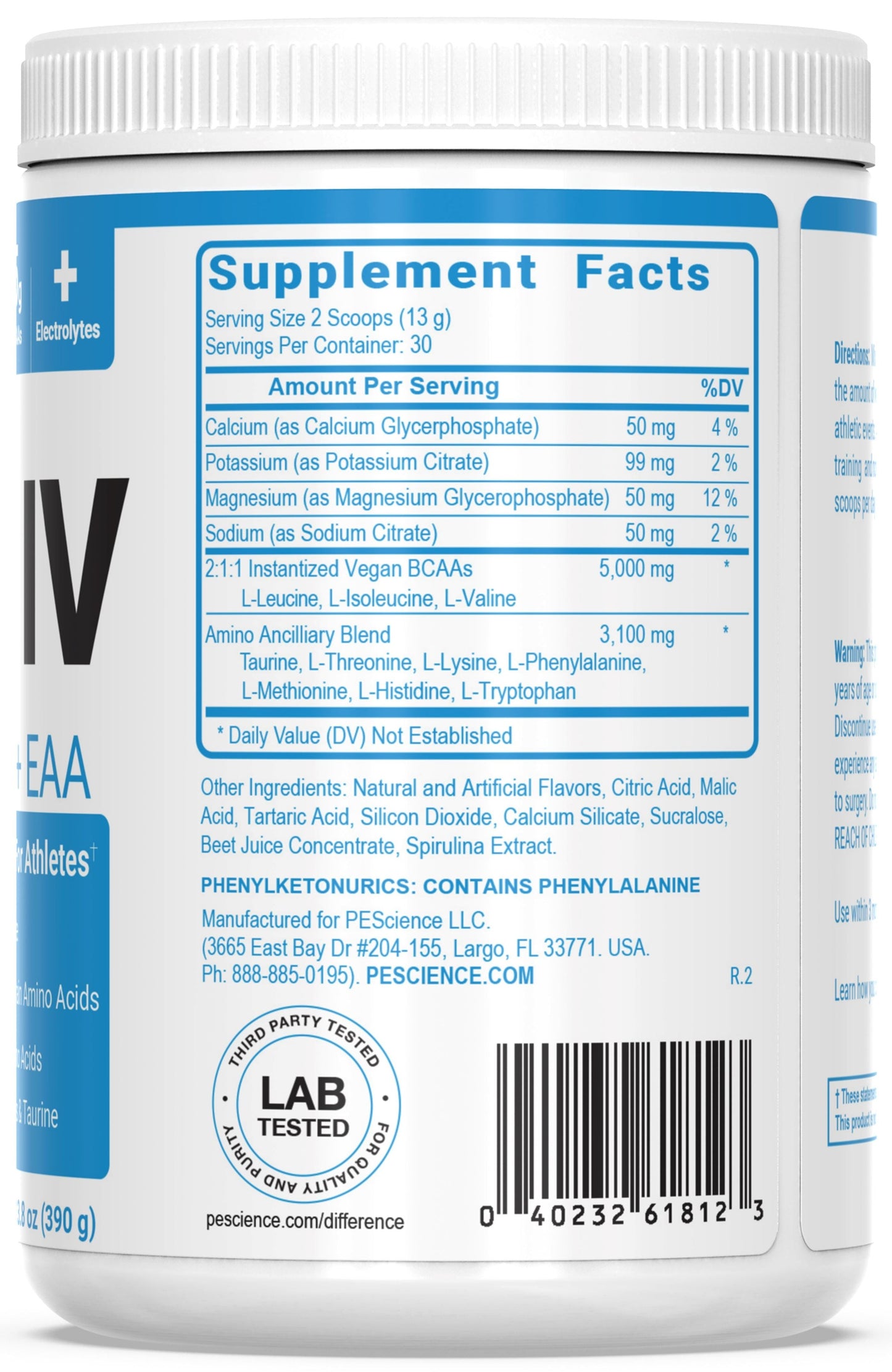 PEScience Amino IV BCAAs + EAAs