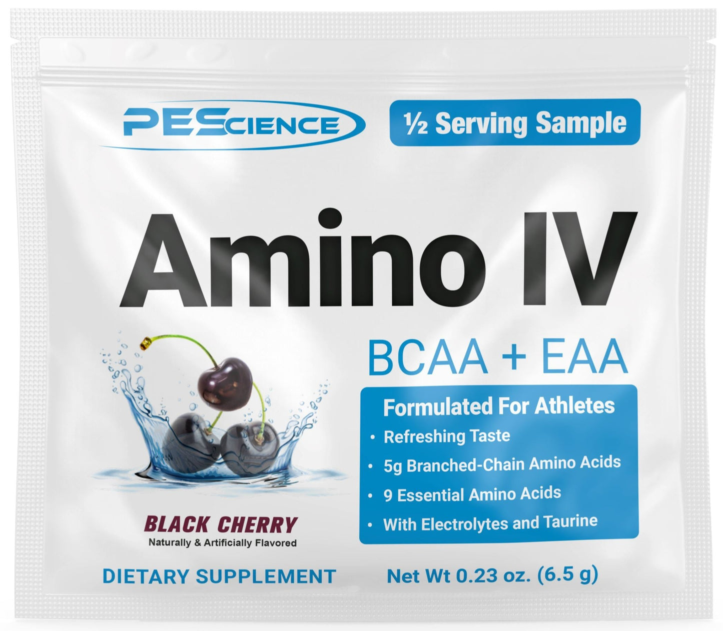 PEScience Amino IV BCAAs + EAAs Black Cherry 1 Sample