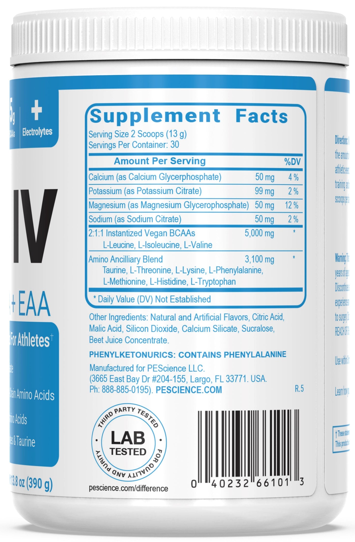 PEScience Amino IV BCAAs + EAAs