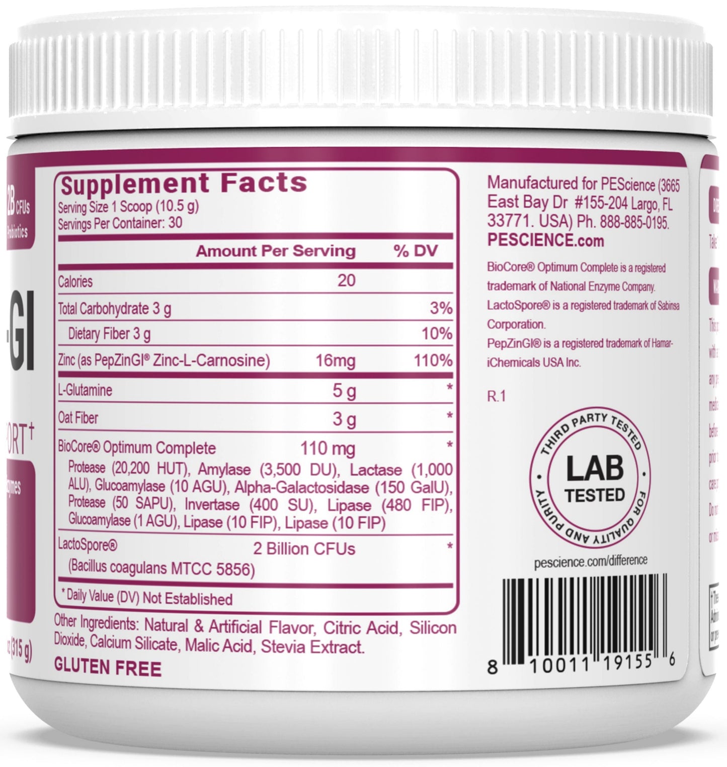 PEScience Complete-GI Gut Health Powder