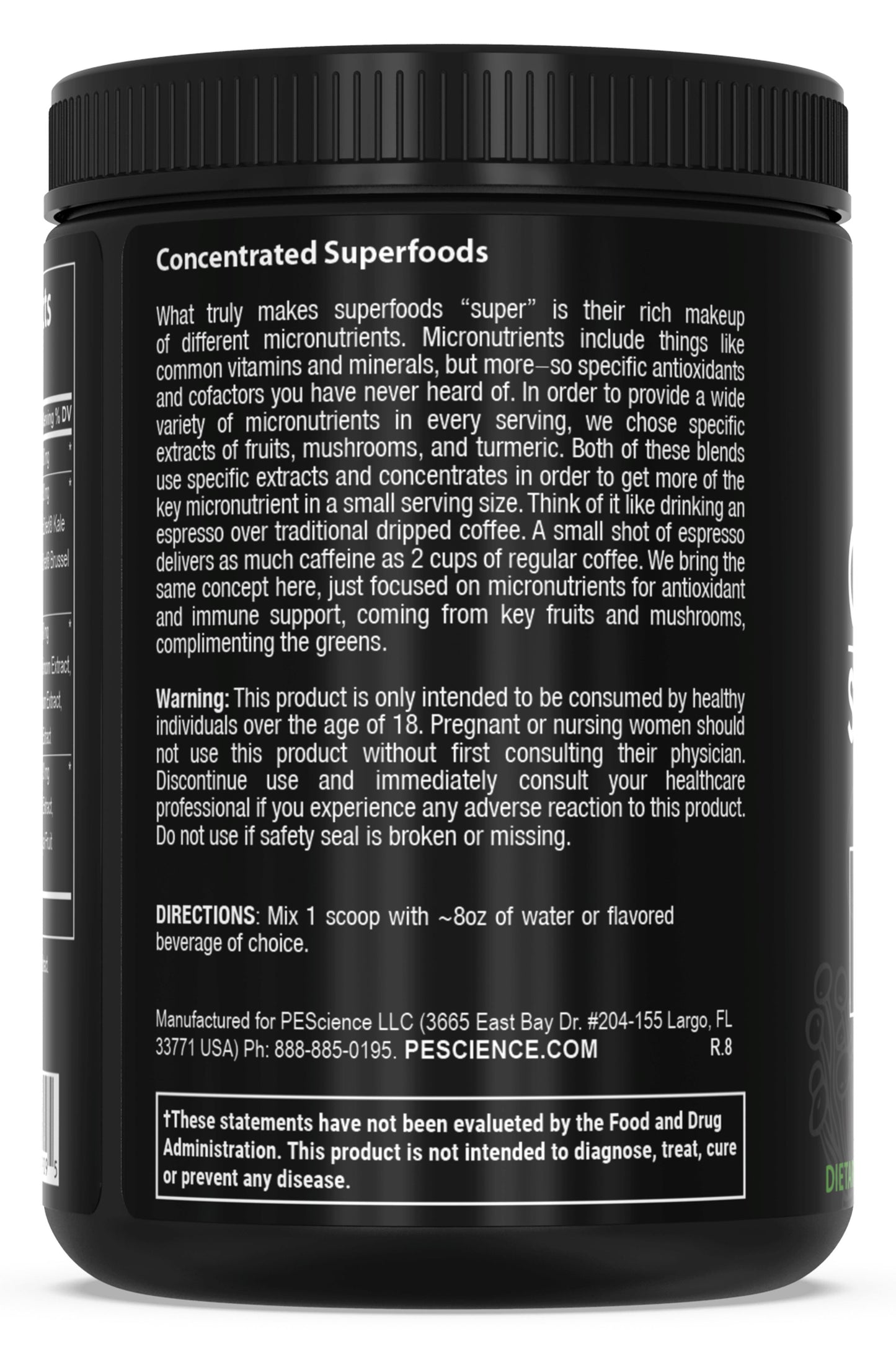 Greens & Superfoods Supplement PEScience 