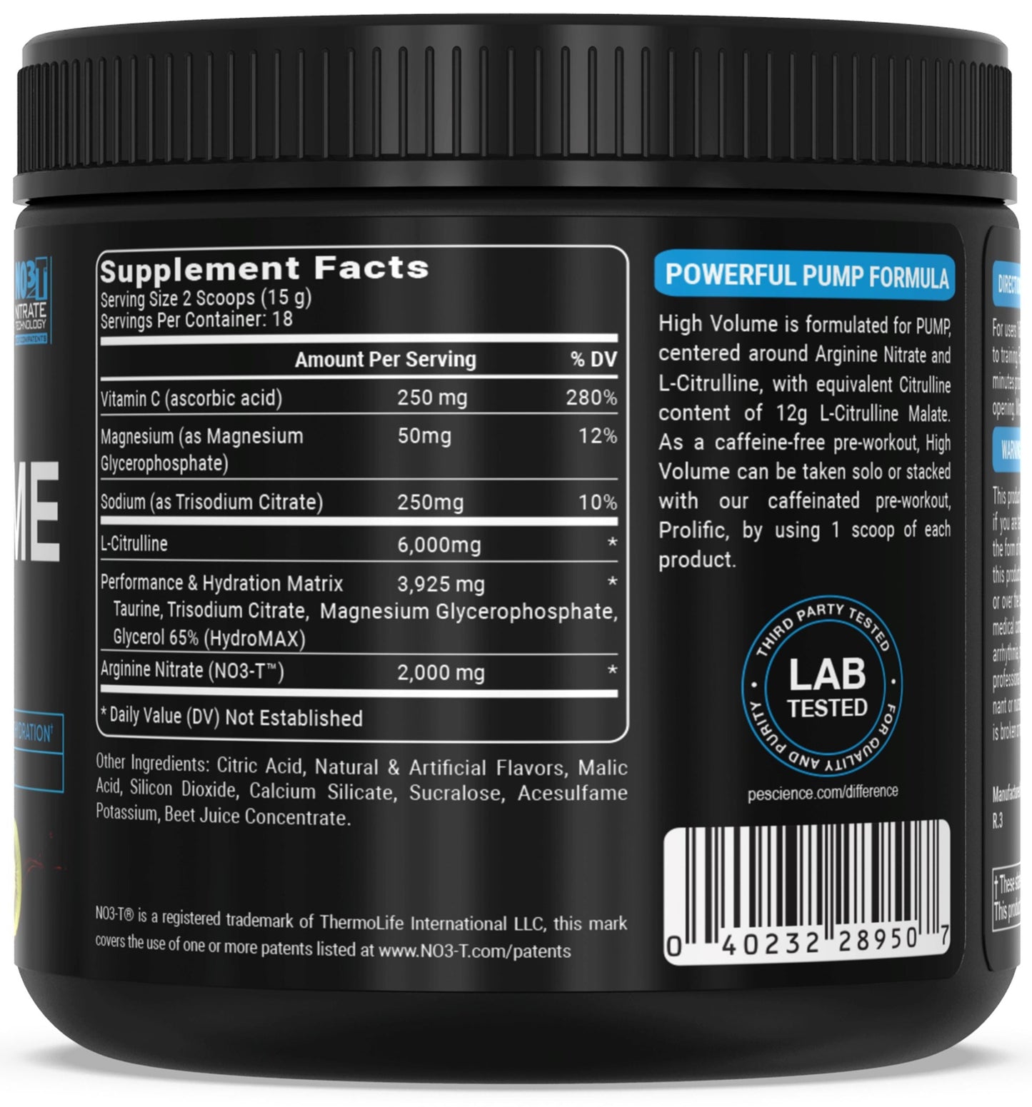 PEScience High Volume Pre-Workout