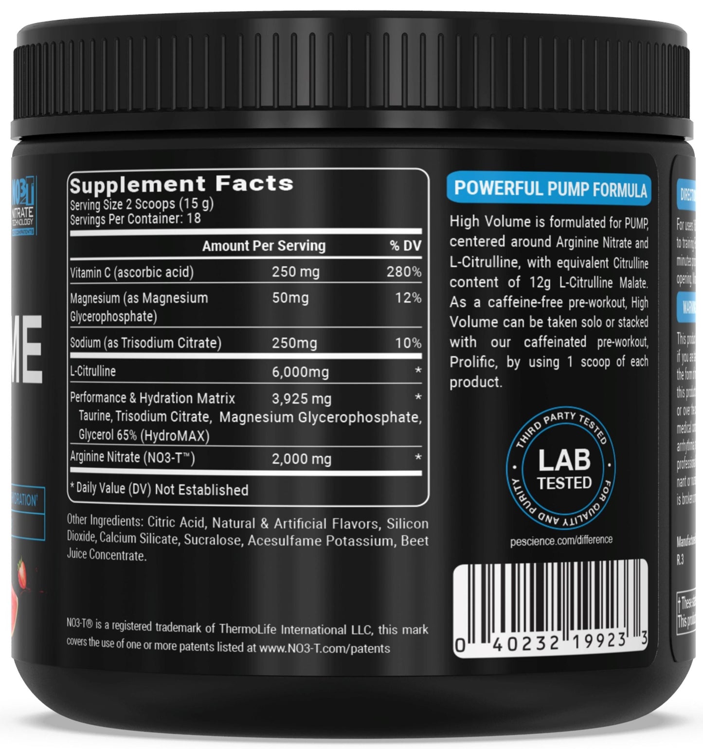 PEScience High Volume Pre-Workout
