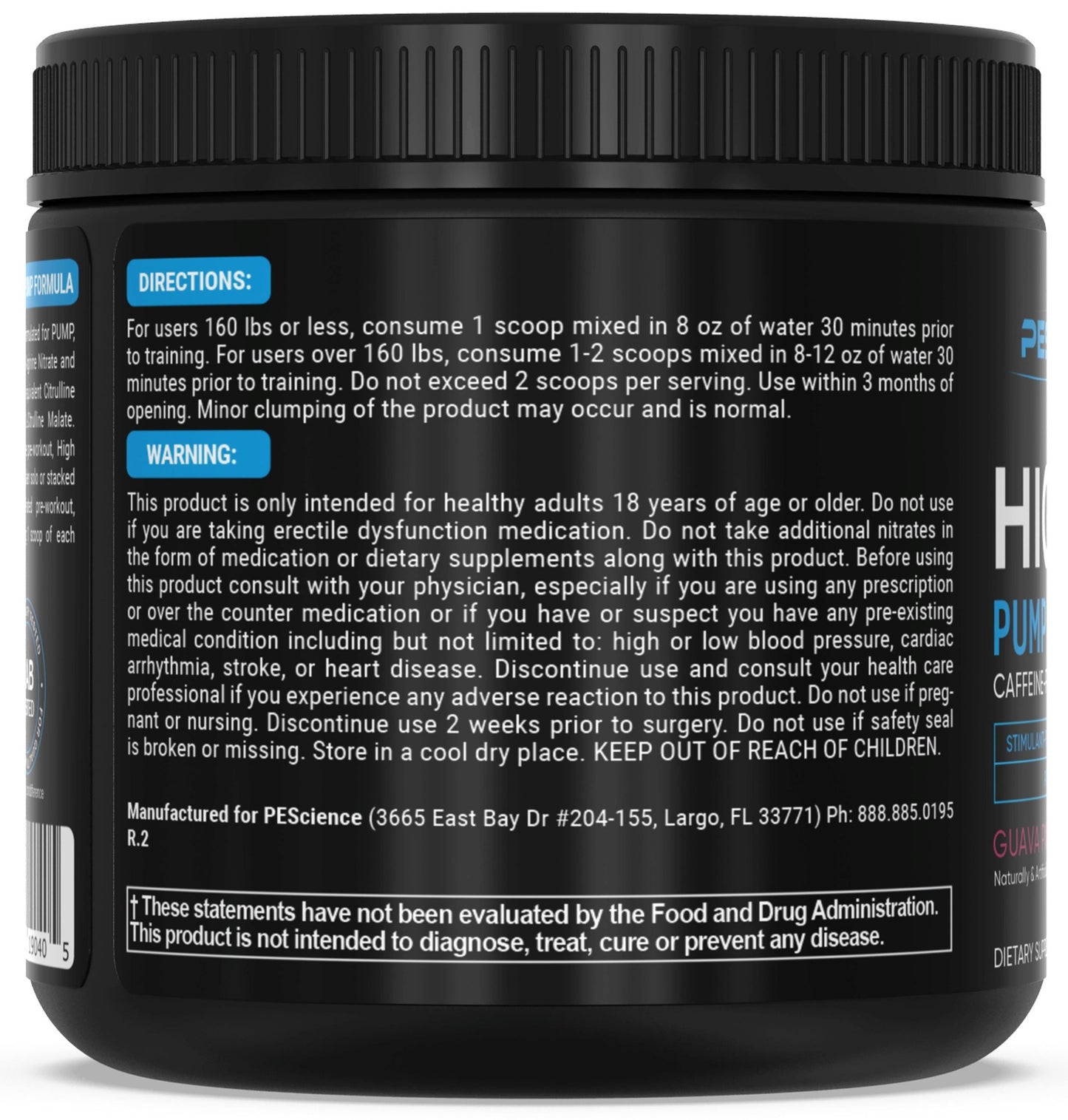 High Volume Pre-Workout Supplement PEScience 