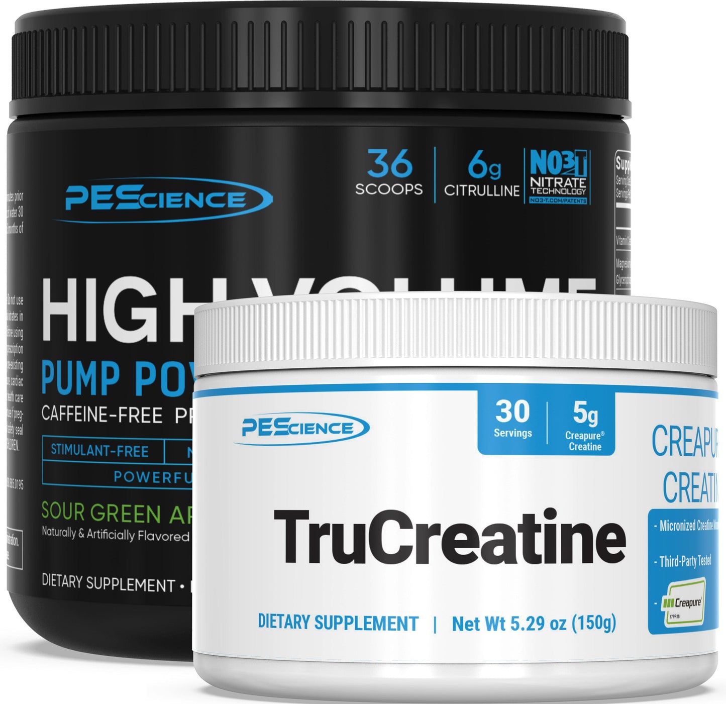 PEScience PRE + CRE Stack High Volume Sour Peach Candy TruCreatine Powder