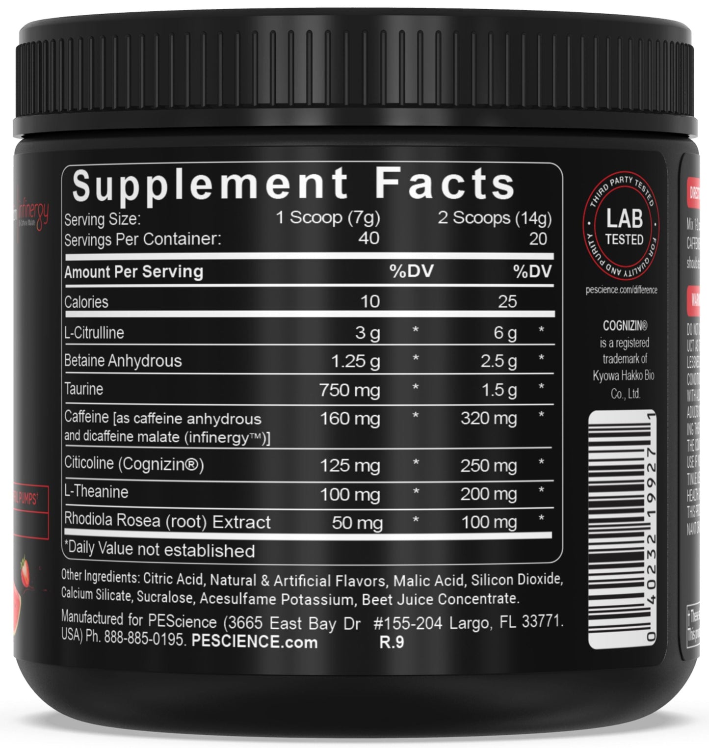 PEScience Prolific Pre-Workout
