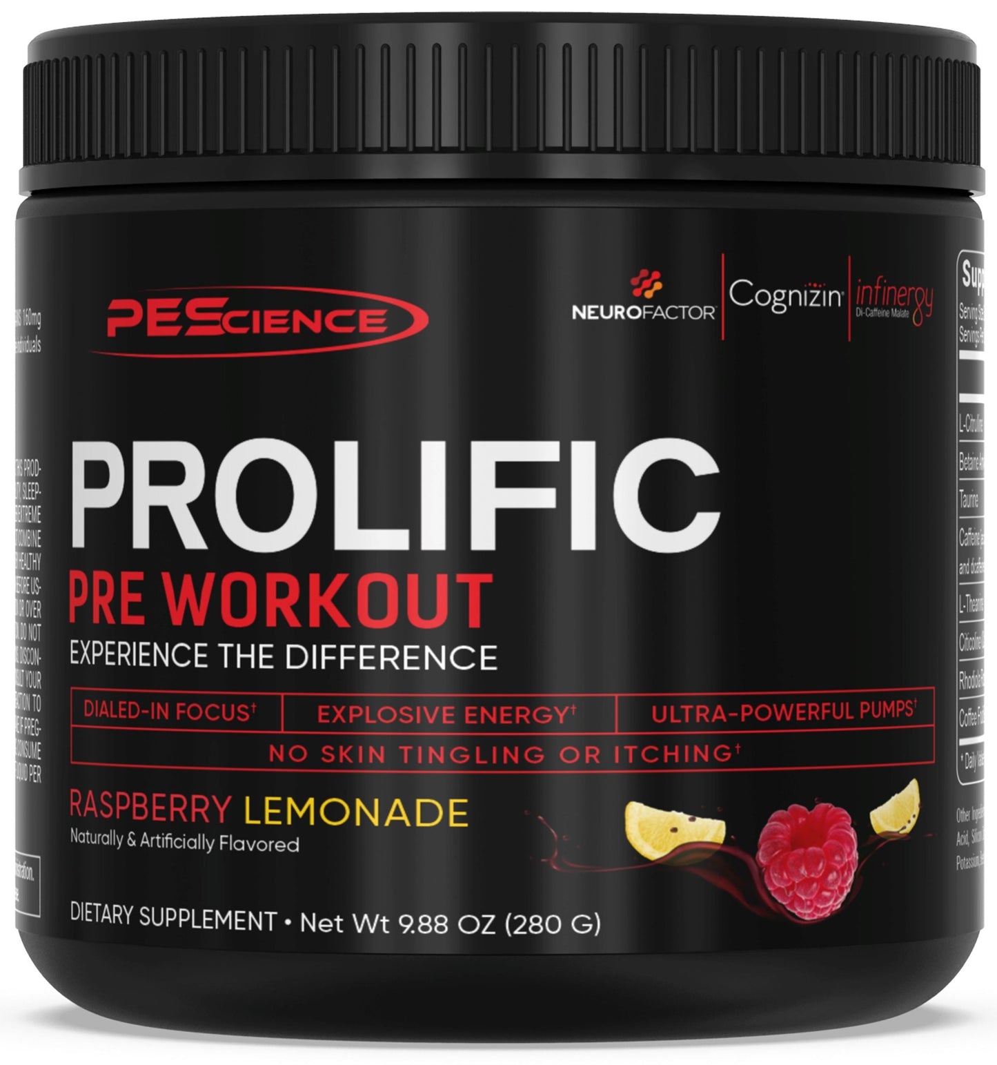 Prolific Pre-Workout Supplement PEScience 