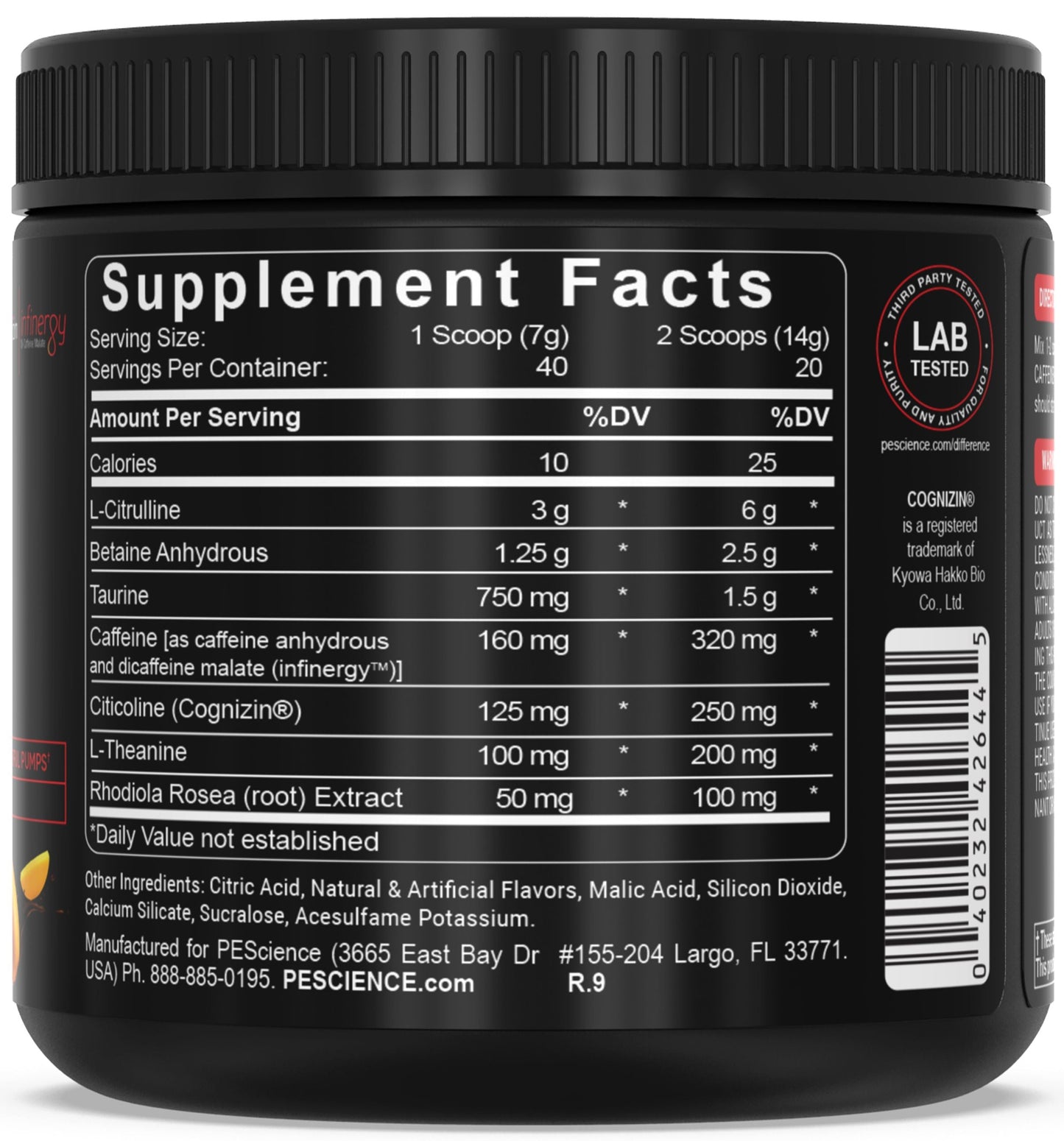 PEScience Prolific Pre-Workout