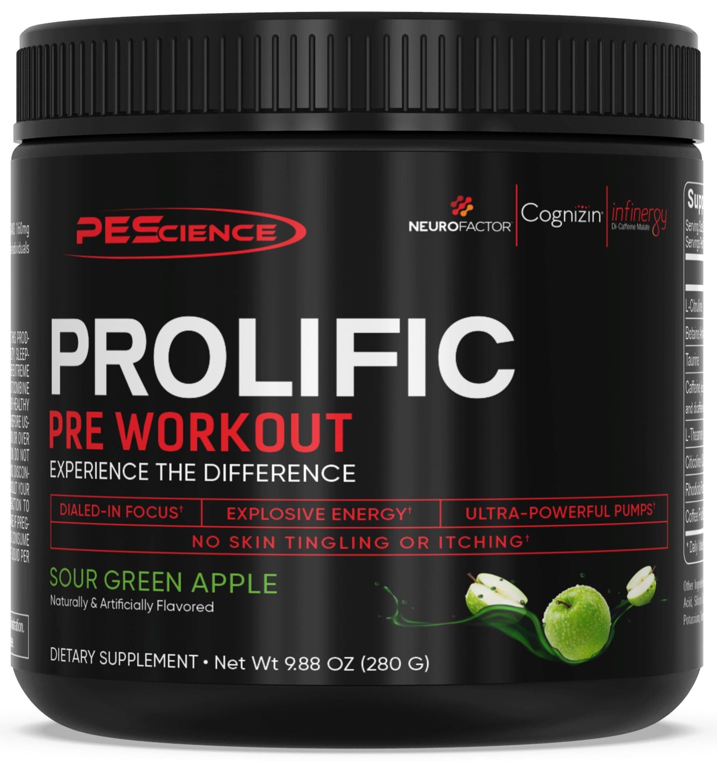 Prolific Pre-Workout Supplement PEScience 