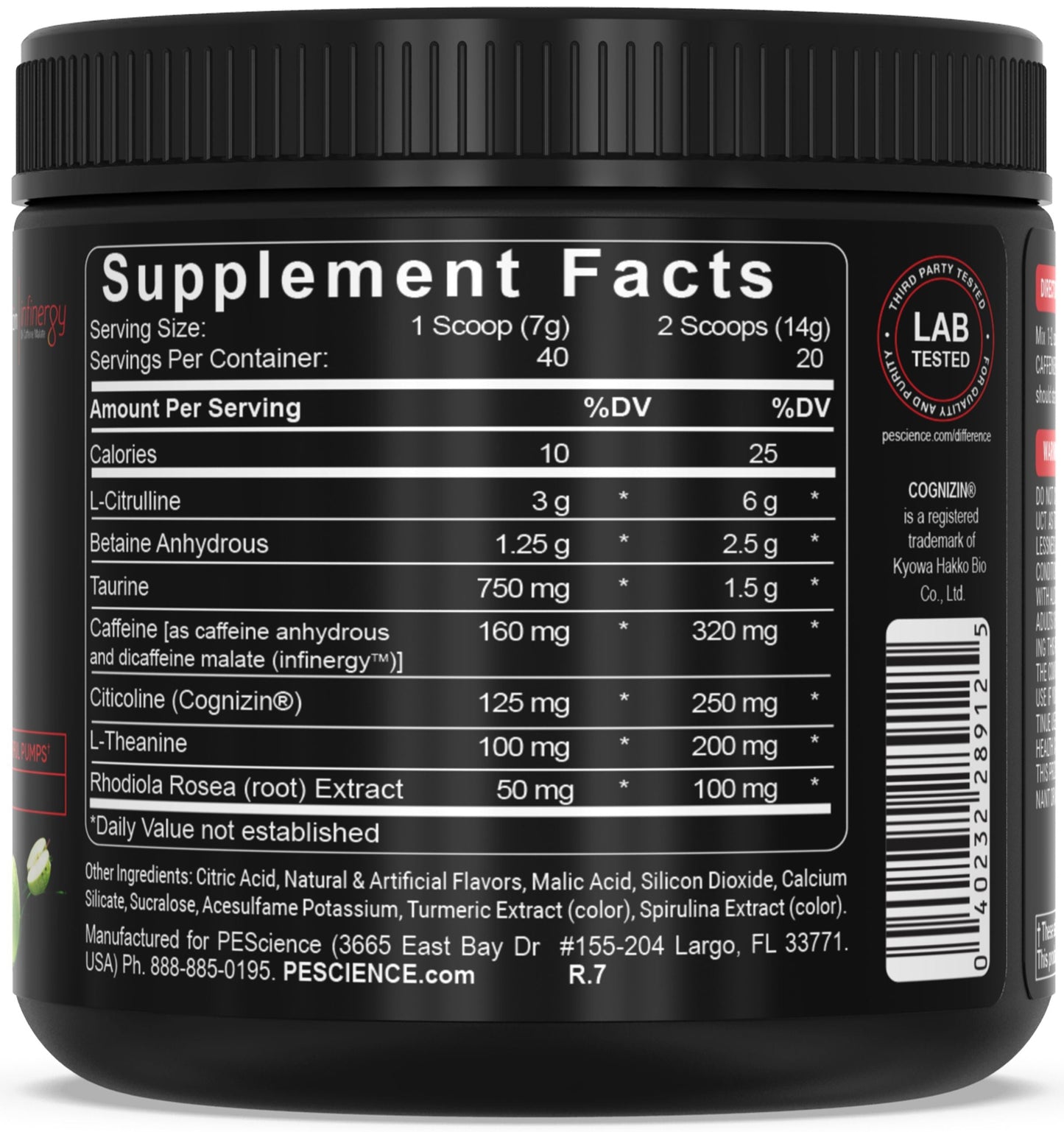 PEScience Prolific Pre-Workout