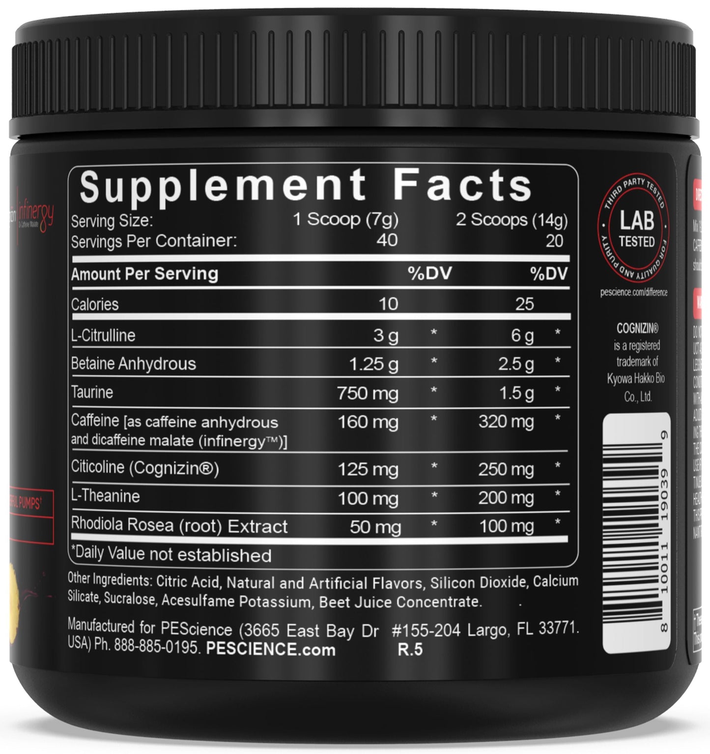 PEScience Prolific Pre-Workout