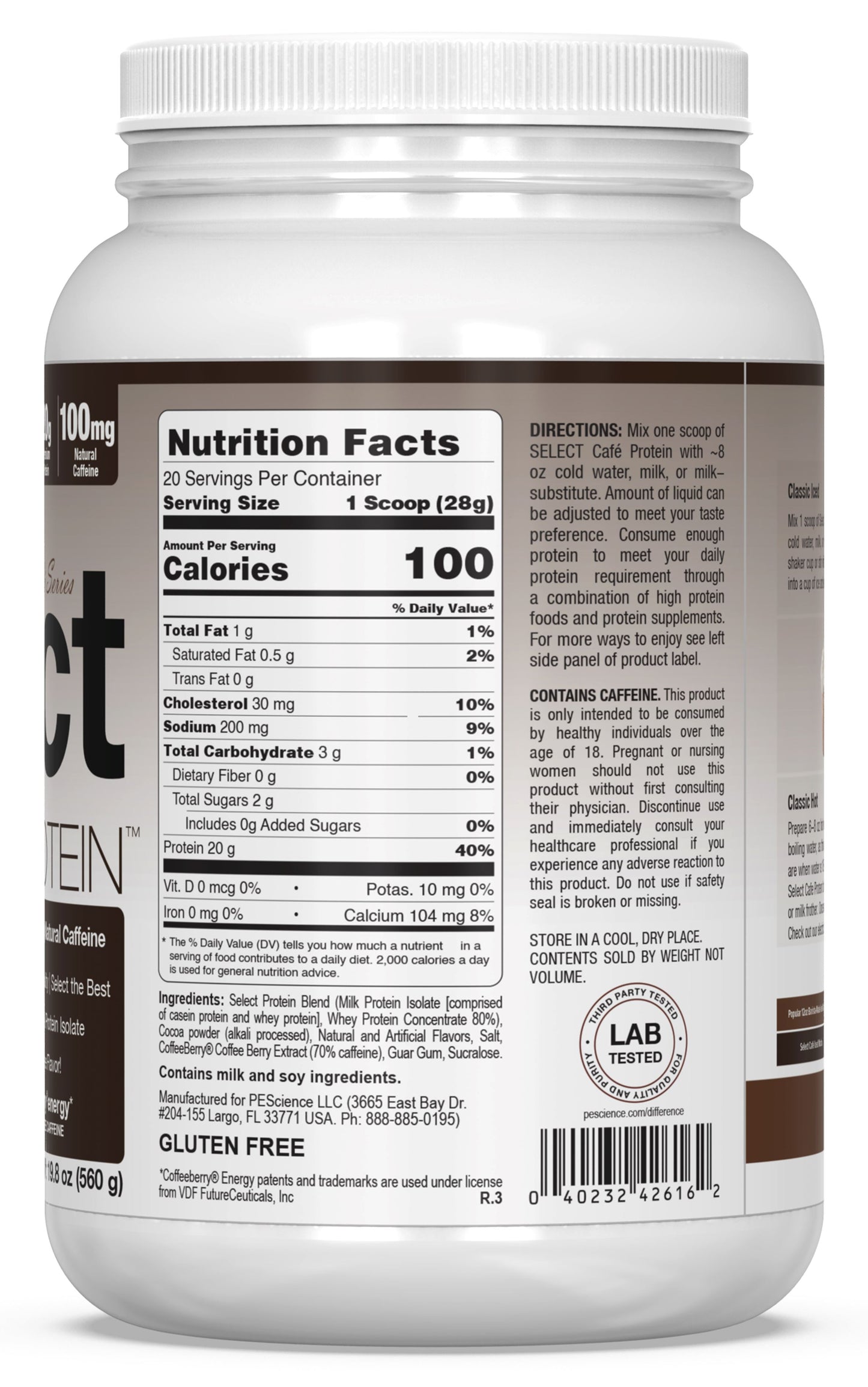 Select Café Protein Protein PEScience 