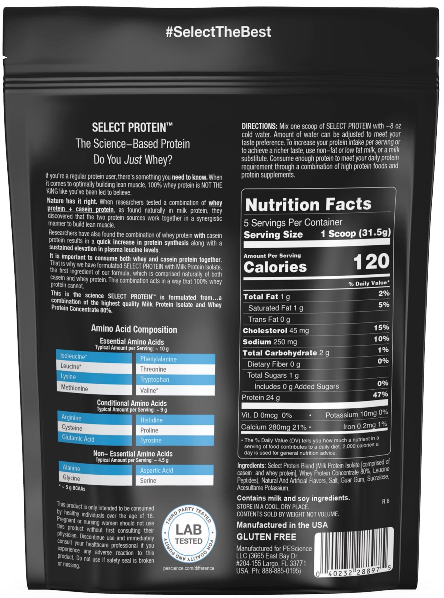 Select Protein Protein PEScience 