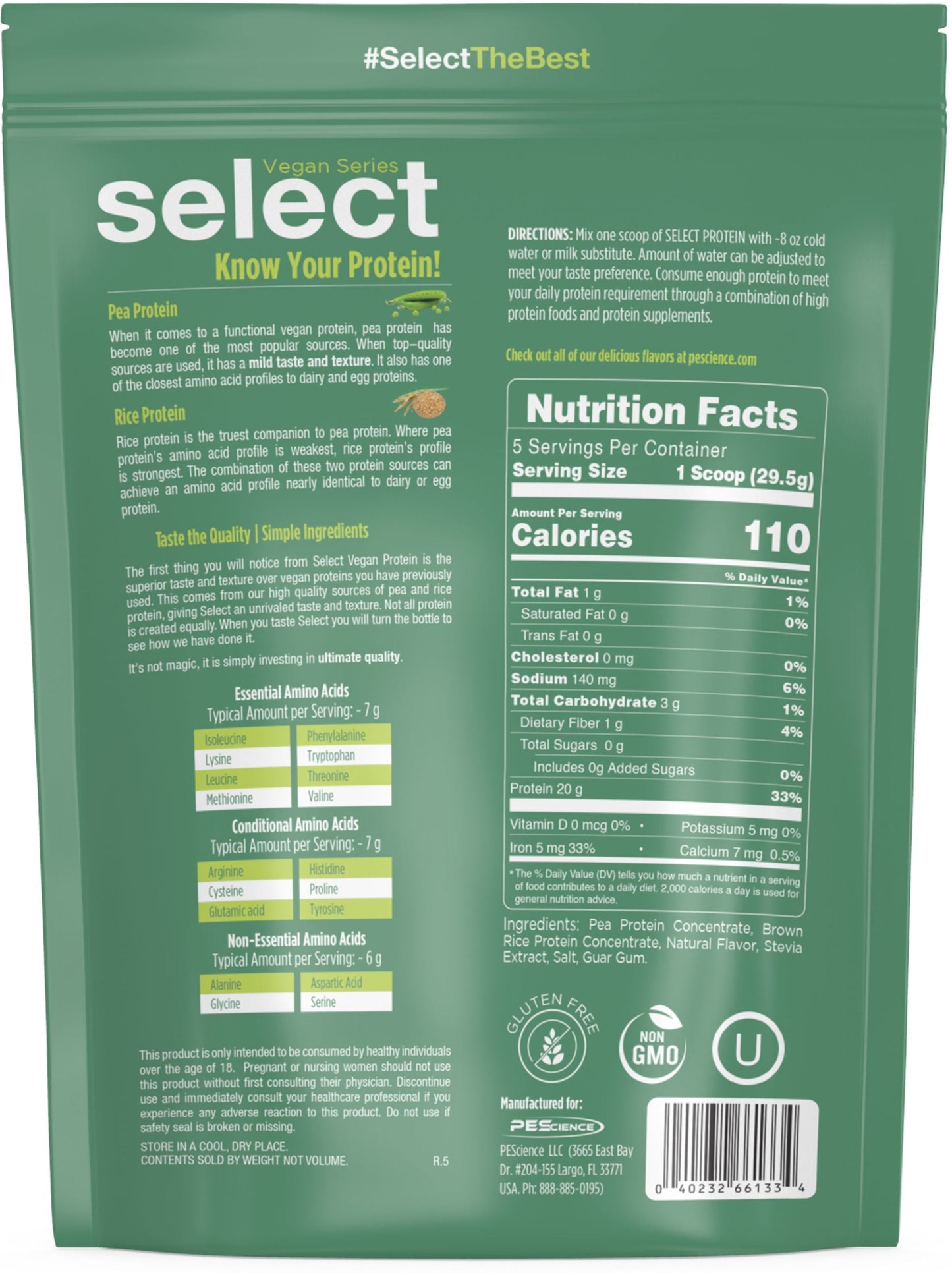 PEScience Select Vegan Protein