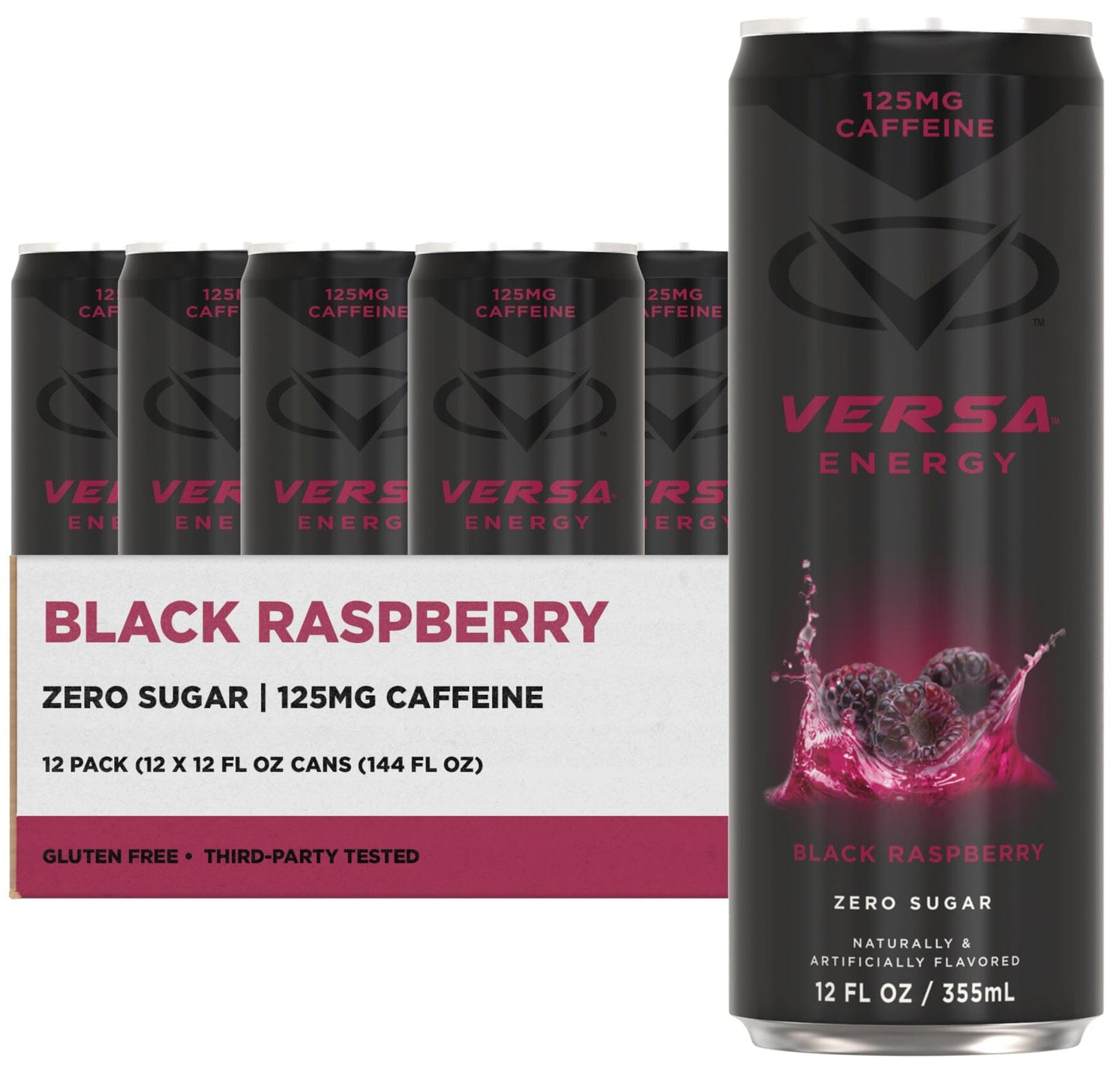 PEScience Versa Energy Drink Black Raspberry / 12 Pack