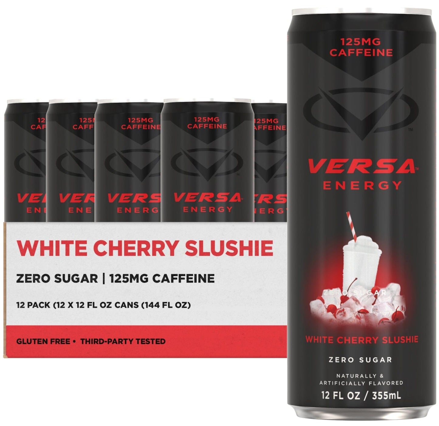 PEScience Versa Energy Drink White Cherry Slushie / 12 Pack