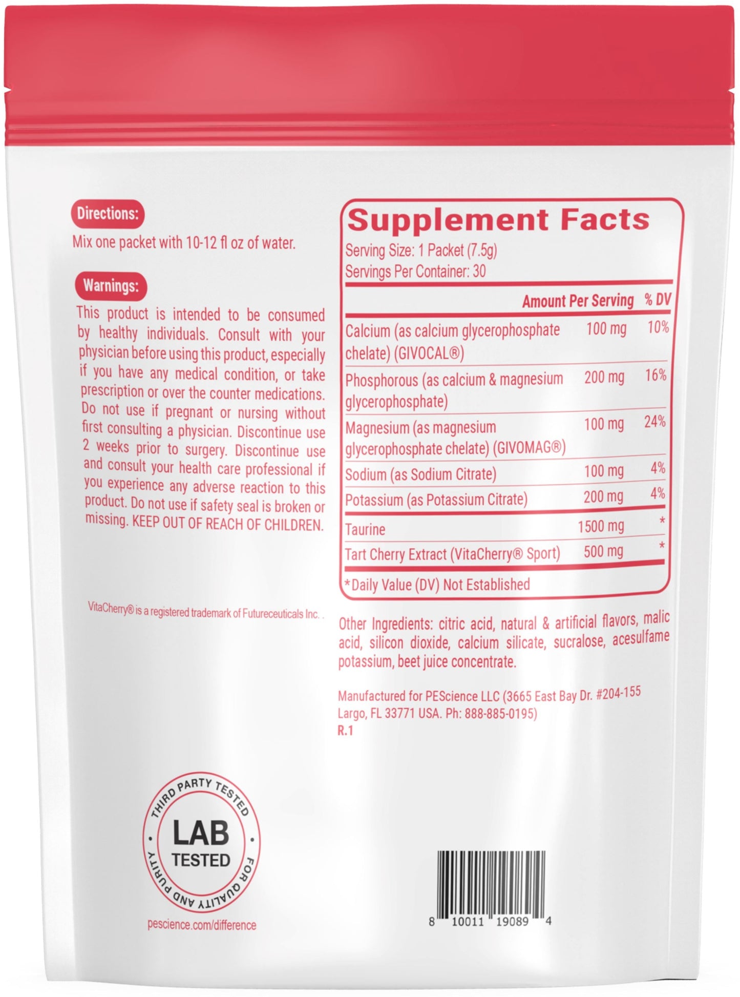 PEScience Versalyte Electrolytes