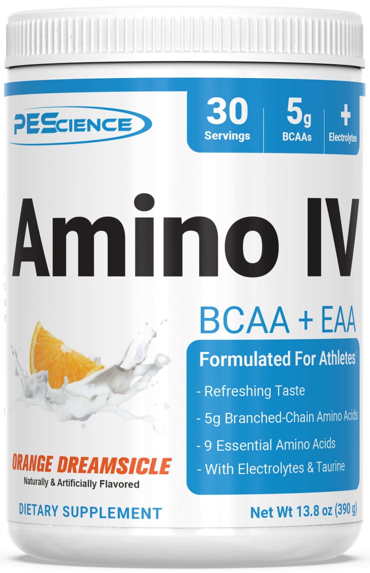 PEScience Amino IV BCAAs + EAAs Orange Dreamsicle 30