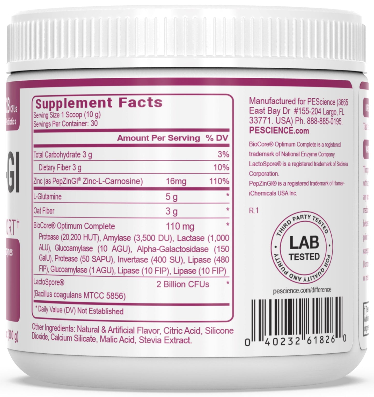 PEScience Complete-GI Gut Health Powder