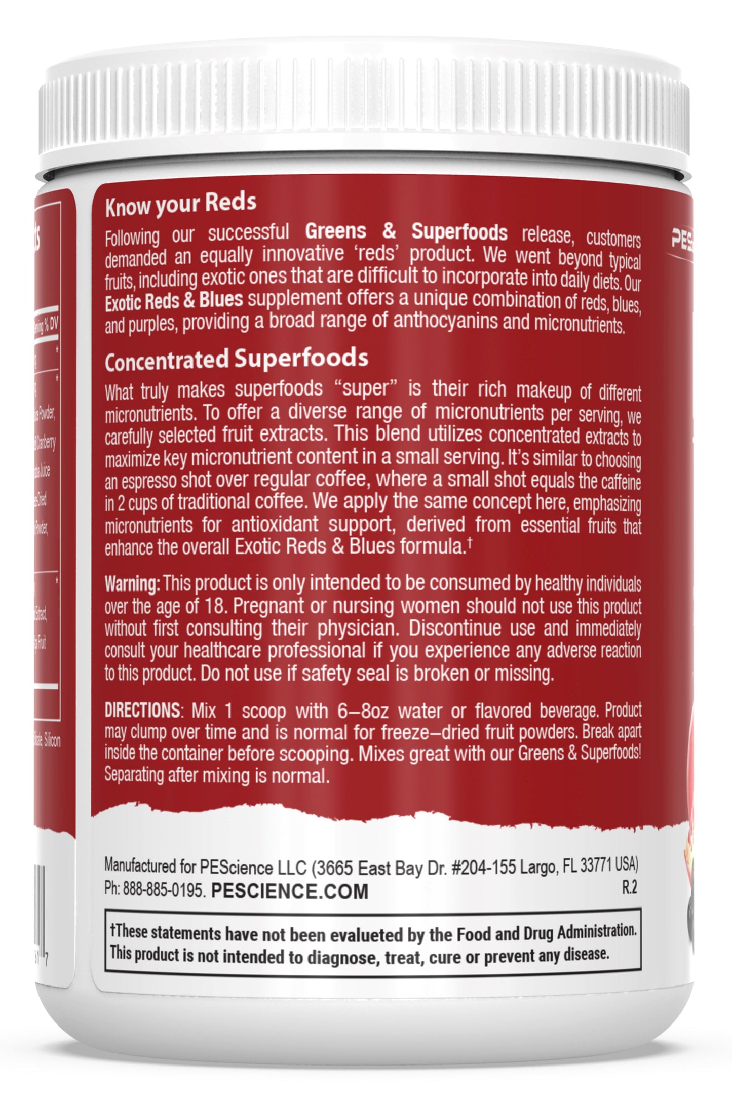 Exotic Reds & Blues Supplement PEScience 