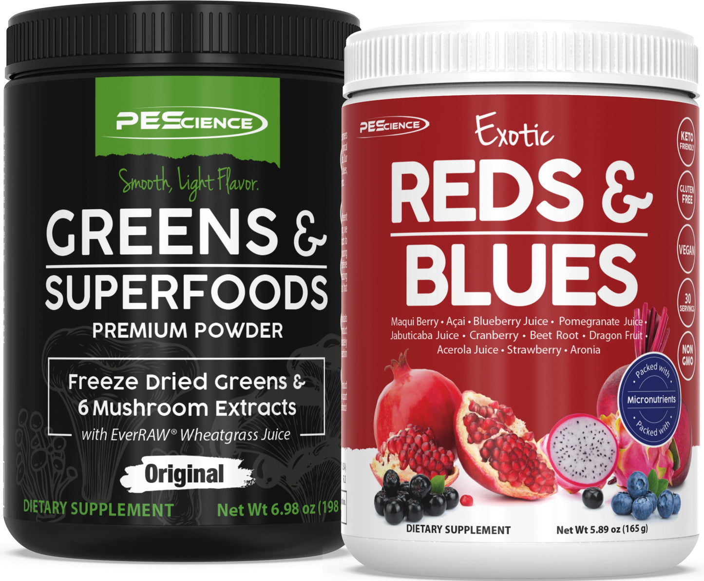 PEScience Greens + Reds & Blues Stack Original Exotic Reds & Blues