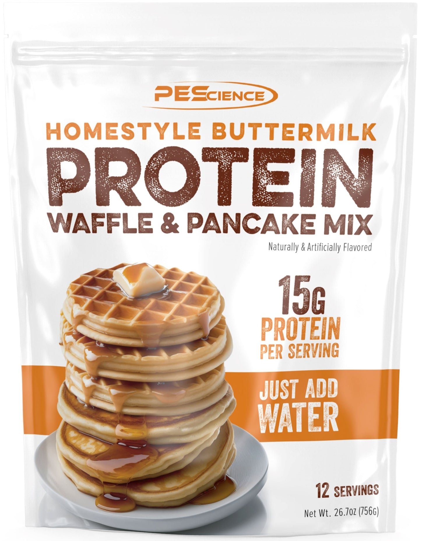 PEScience Protein Pancake & Waffle Mix Buttermilk 12