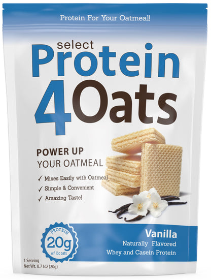 Protein4Oats Protein for Oatmeal Protein PEScience Vanilla 12 