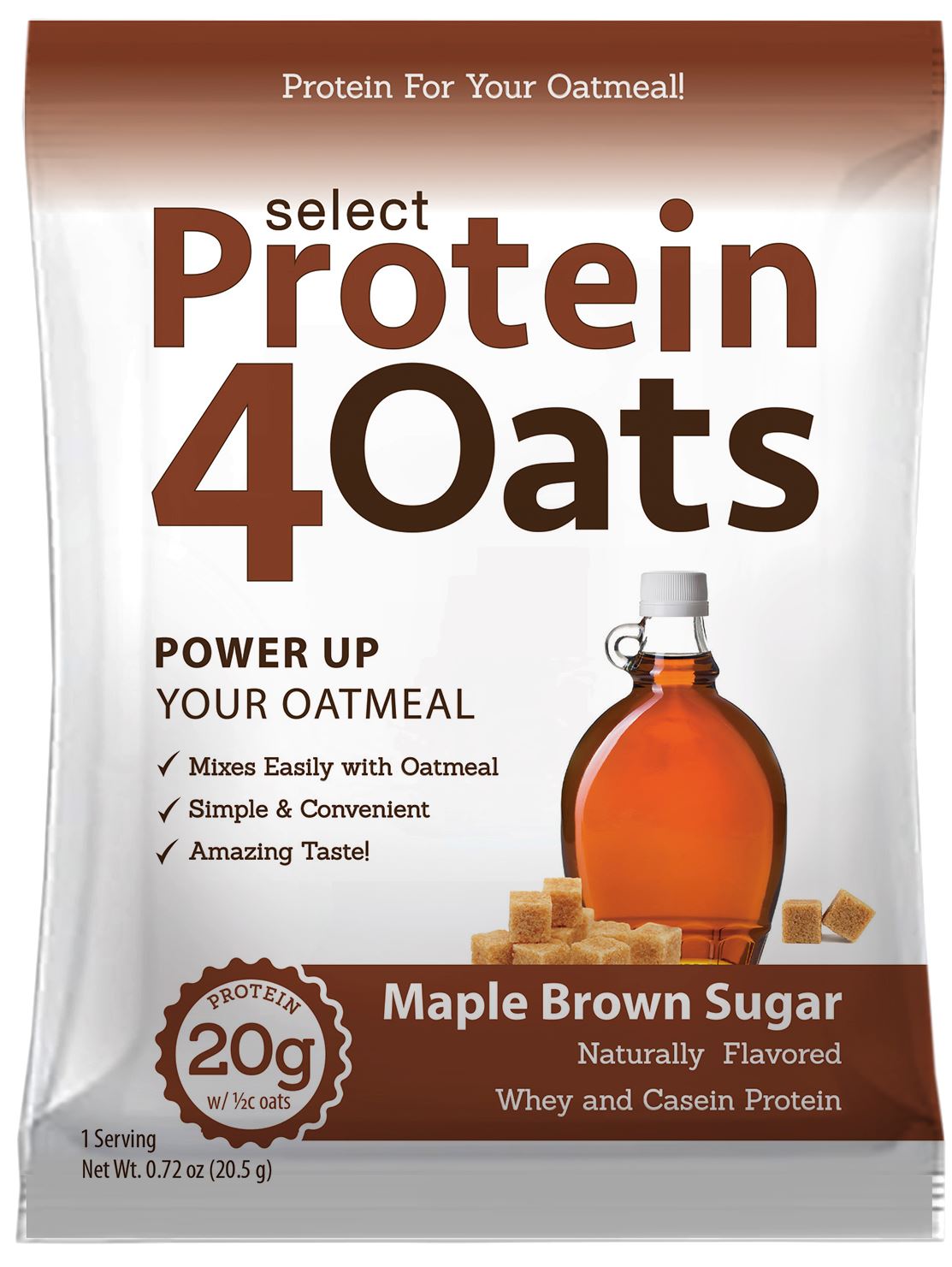 PEScience Protein4Oats Protein for Oatmeal Maple Brown Sugar 1 Sample