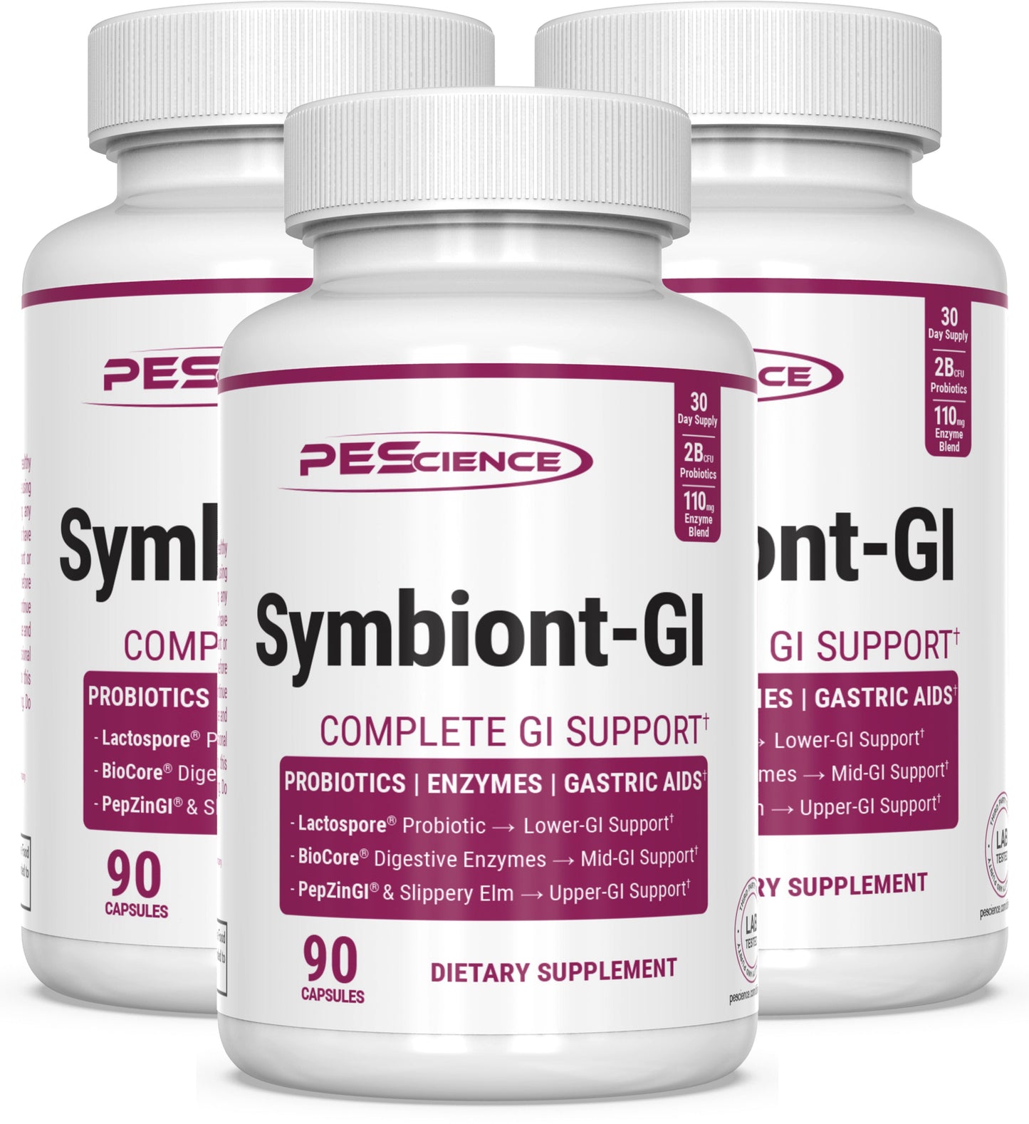PEScience Symbiont-GI Gut Support 90 (3-Pack)