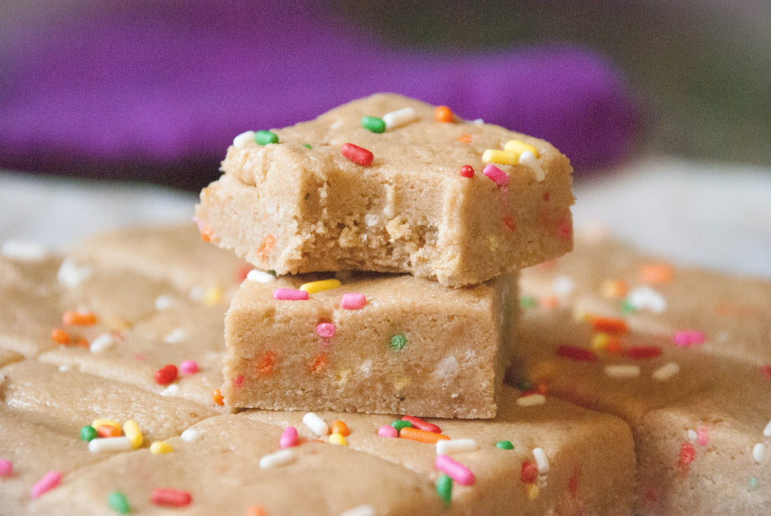 Cake Batter Protein Squares