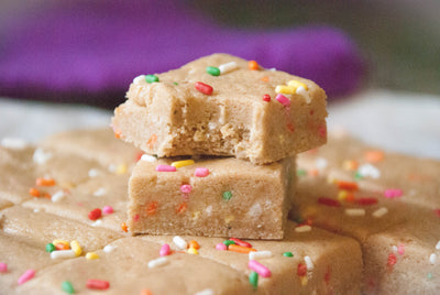 Cake Batter Protein Squares