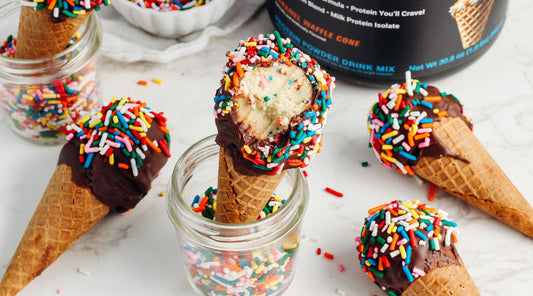 Caramel Waffle Cone Cake Pops