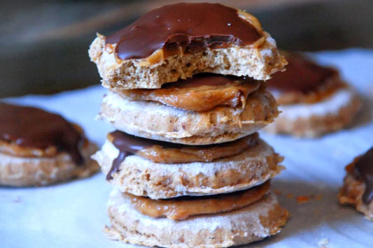 Chocolate Carmel Protein Cookies