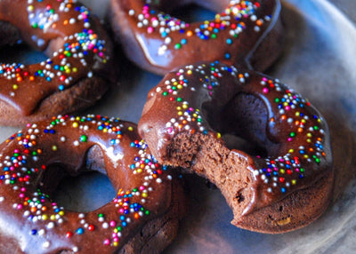 Chocolate Glazed Protein Donuts