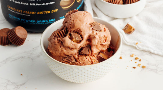 Chocolate Peanut Butter Cup Protein Blizzard (Made in the Ninja Creami!)