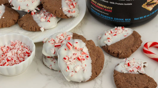 Chocolate Peppermint Protein Cookies
