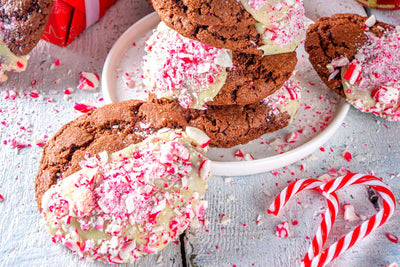 Chocolate Peppermint Protein Cookies