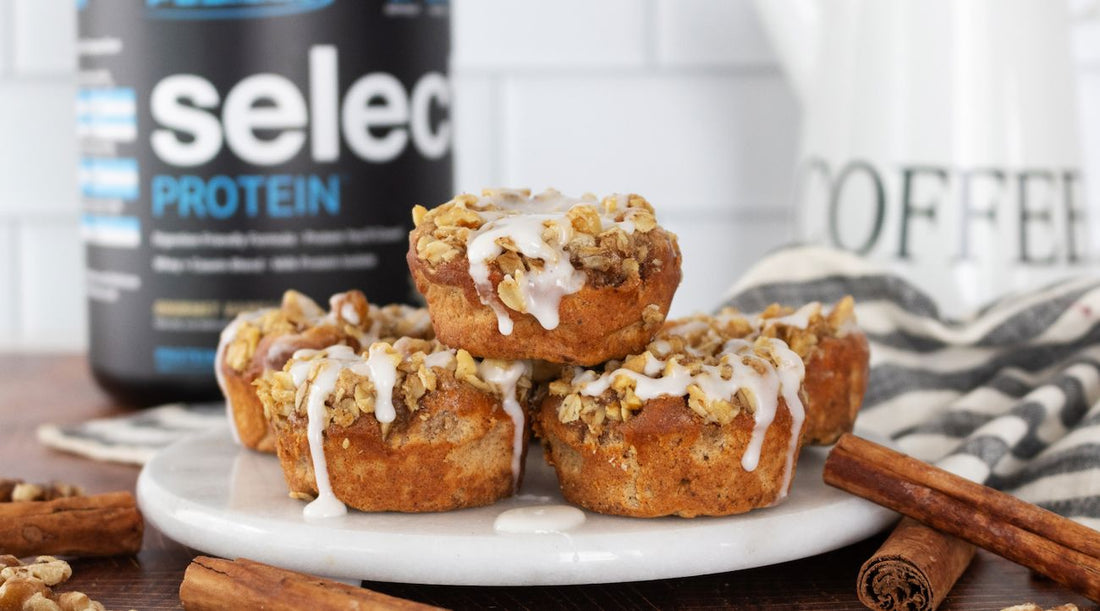Gluten-Free Coffee Cake Protein Muffins
