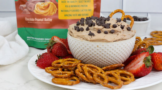 Vegan Chocolate Peanut Butter Cheesecake Dip