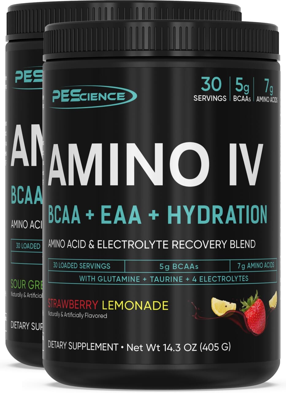 PEScience Amino IV 2-Pack Raspberry Grape Raspberry Grape