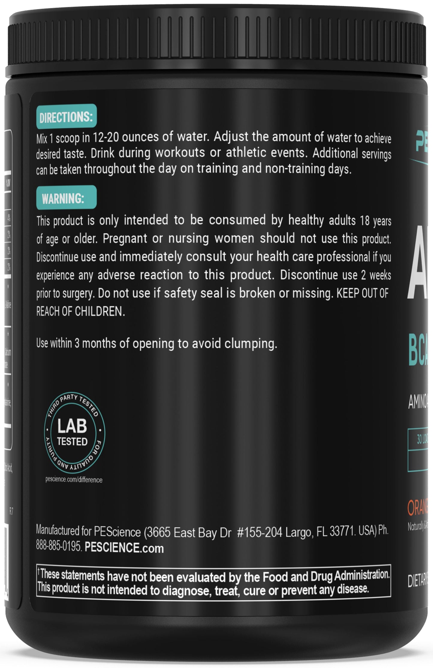 PEScience Amino IV BCAAs + EAAs 