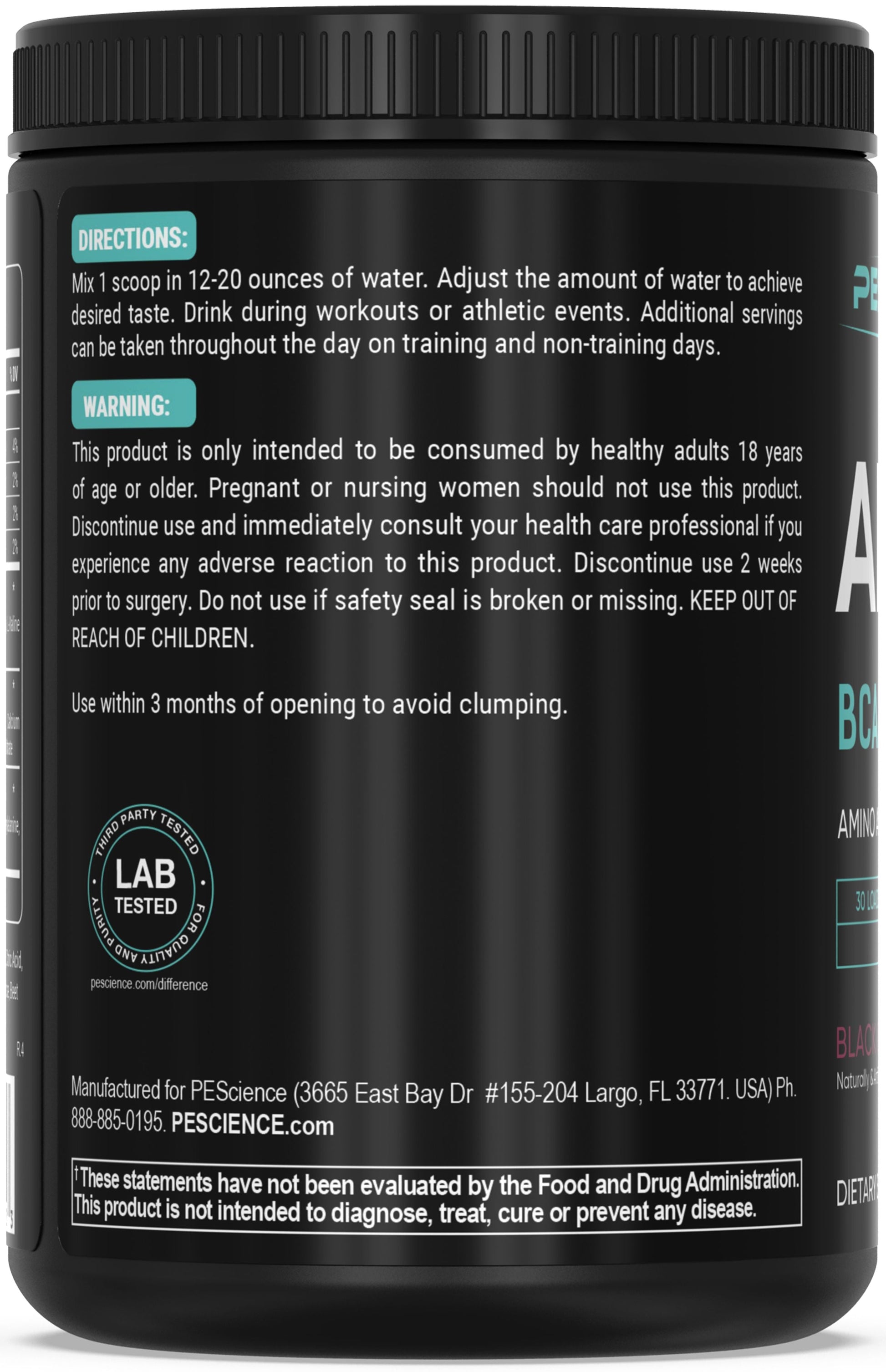 PEScience Amino IV BCAAs + EAAs 