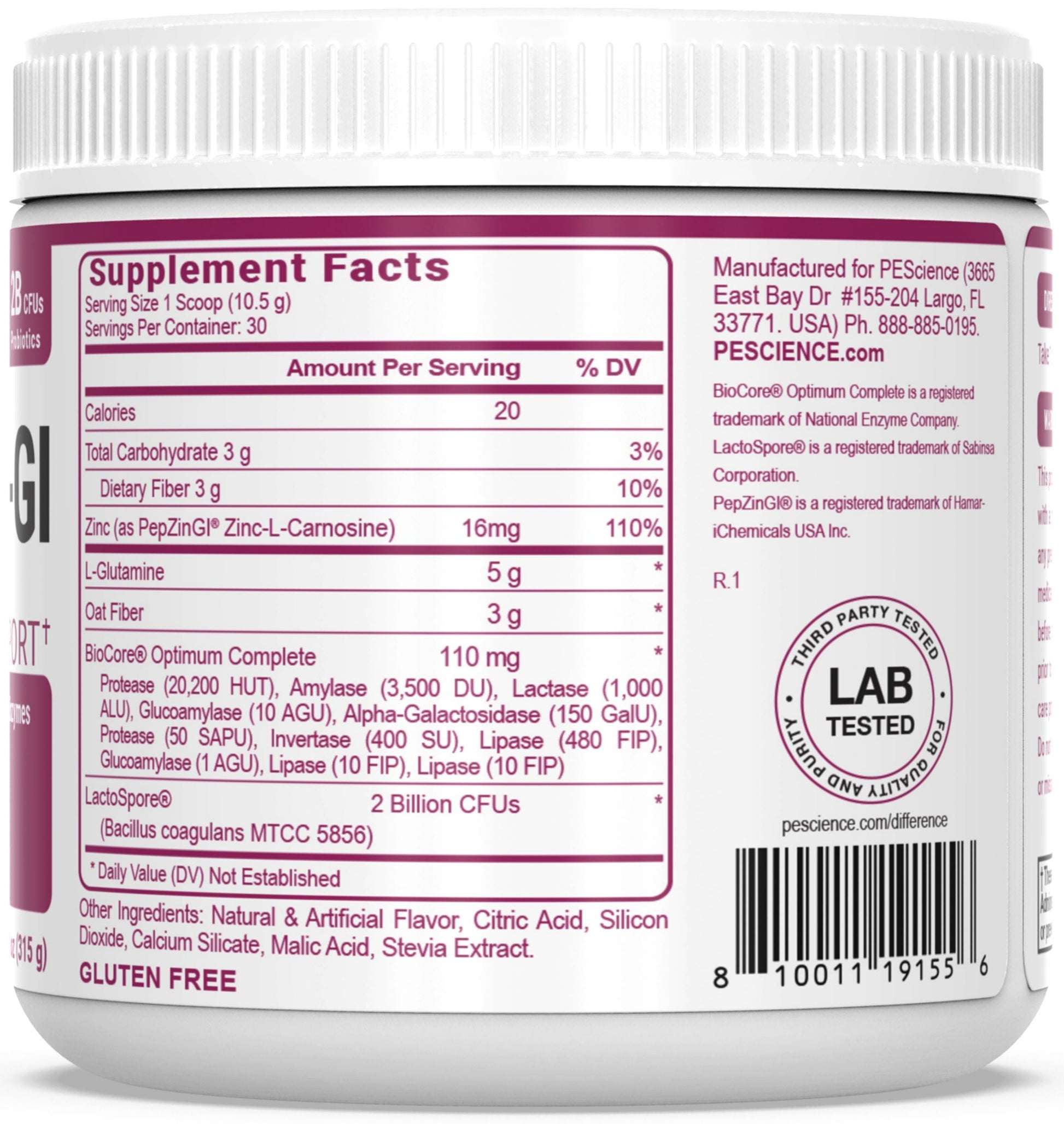 PEScience Complete-GI Gut Health Powder 
