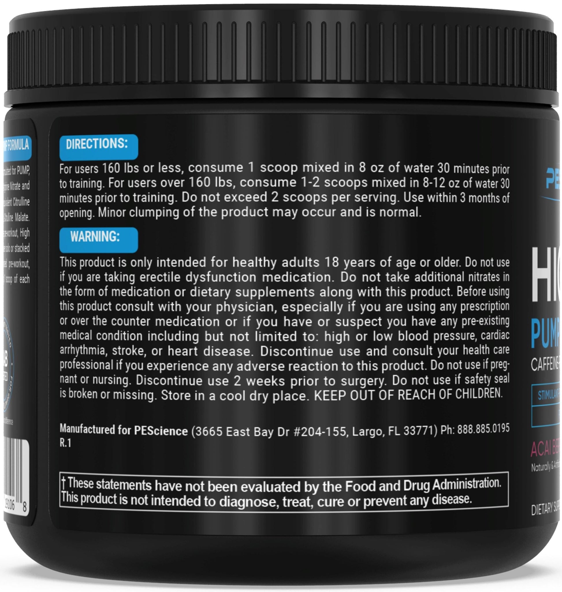 PEScience High Volume Pre-Workout 