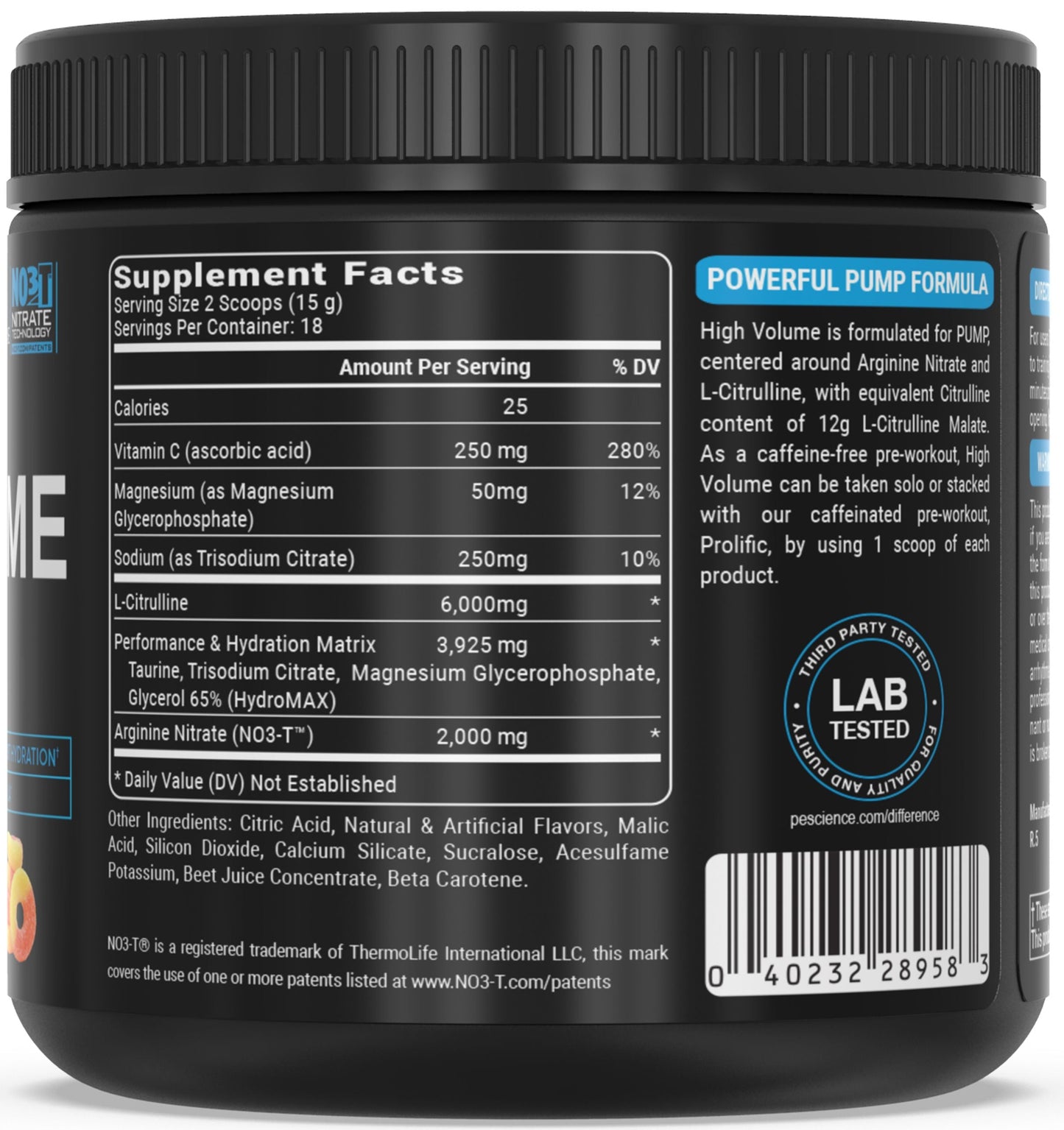 PEScience High Volume Stim-Free Pre-Workout 