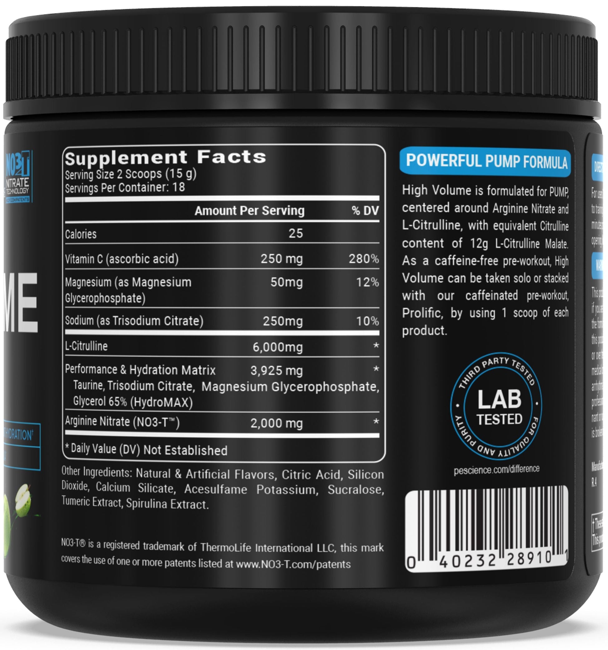 PEScience High Volume Stim-Free Pre-Workout 